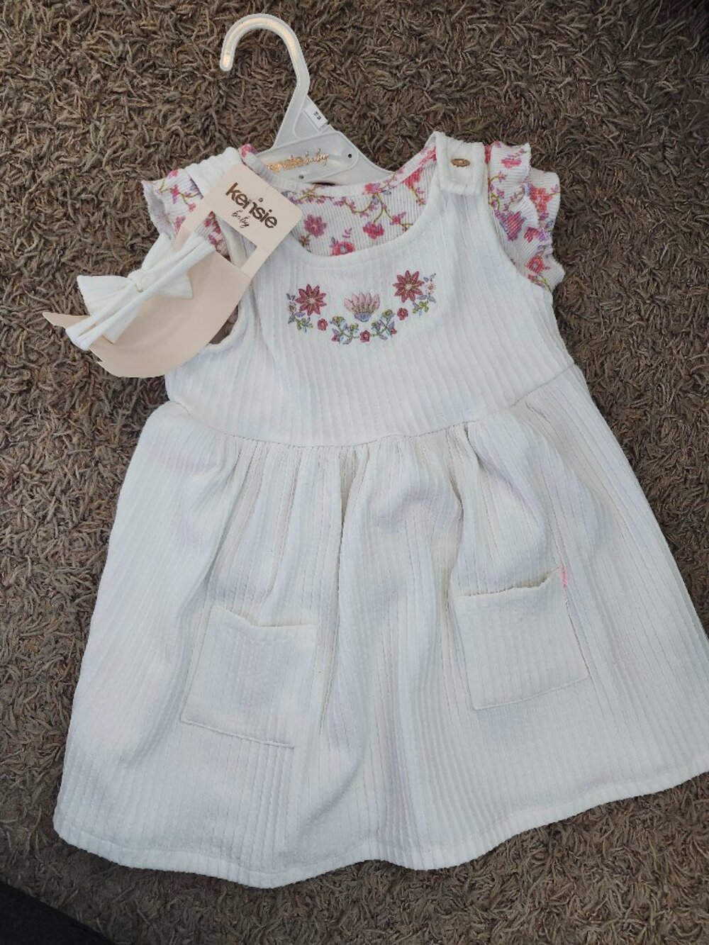 Overall dress and shirt NWT